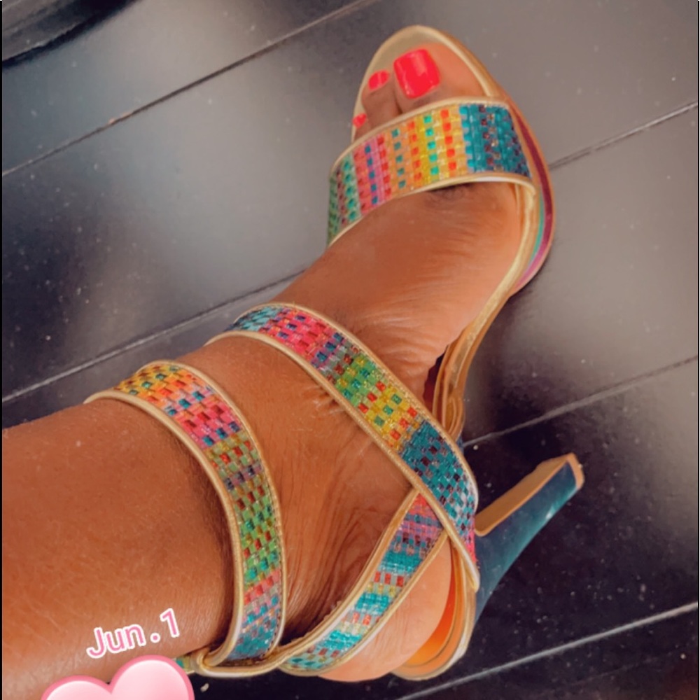 High heels sandals